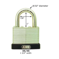 45/45 C KD LAMINATED PADLOCK 1-3/4" WIDTH ECONOMY PADLOCK