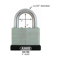 Abus 45/50 High Quality Economical Laminated Steel Padlock