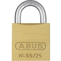 55/25 KA 5251 B BRASS PADLOCK 1" WIDTH ECONOMY PADLOCK