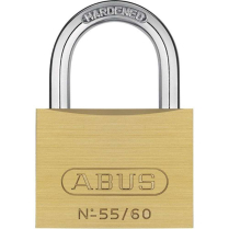 55/60 KD C SOLID BRASS PADLOCK 2-3/8" WIDTH ECONOMY PADLOCK