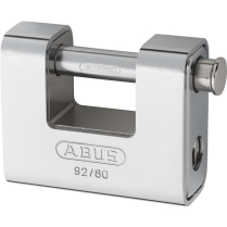 Abus Lock 92/80 B Solid Brass 3-1/16" Monoblock Padlock