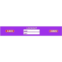 Abus ALO Identi-Shield Vinyl Pressure-Sensitive Lockout Labels
