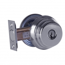 Arrow Lock E61-26 Deadbolt, Single Cylinder, Bright Chrome