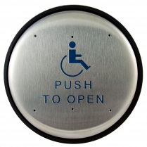 BEA 10PBR1 Stainless Steel Push Plate, 6" Round