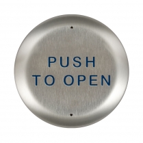 BEA 10PBR45 Stainless Steel Push Plate, 4.5" Round