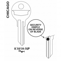 JET Hardware K101H-NP Key Blank SA