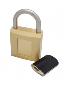 Capitol M-8002 Brass Body Magnetic Padlock 1-1/2" Shackle KA
