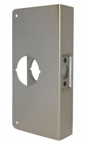 Don Jo Wrap-Around, Stainless, 2 3/8" Backset, 1 3/8" Door