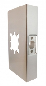 Don Jo Wrap-Around, Stainless, 2 3/4" Backset, 1 3/4" Door