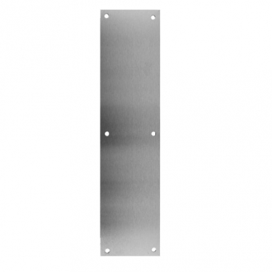 Don Jo Push Plate 3-1/2" X 15", Stainless Steel