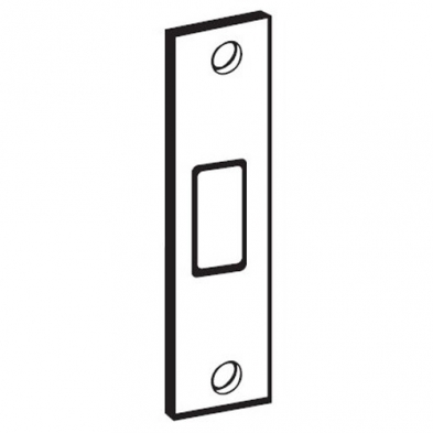 Don Jo A.S.A. Deadbolt Strike, Silver, 4 7/8" x 1 1/4"
