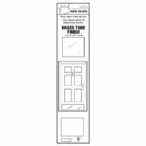Don Jo Kick Plate, Brass, 8" x 30"
