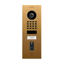 Doorbird D1101FV-F US4P Video Fingerprint Sngl Bttn Gold PVD