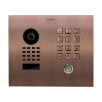 Doorbird D1101KHC-F US10 Vid Horizontal Keypad Sngl Rnd Brnz