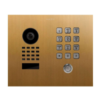 Doorbird D1101KHC-F US4P Vid Horizontal Kypd Sgl Rnd Gld PVD