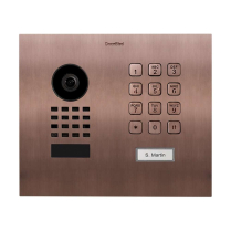 Doorbird D1101KHM-F US10 Vid Horizontal Keypad Sngl Sqr Brnz