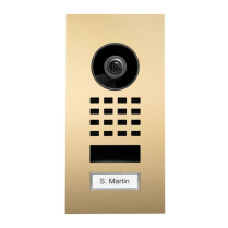 Doorbird D1101V-F US3 Video Sngl Button Brass