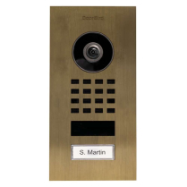 Doorbird D1101V-F US4 Video Sngl Button Brass