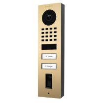Doorbird D1102FV-S US3 Video Fingerprint Two Buttons Brass