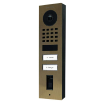 Doorbird D1102FV-S US4 Video Fingerprint Two Buttons Brass