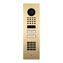 Doorbird D1102KV-F US3 Video Keypad Two Buttons Brass