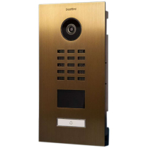 Doorbird D2101V US4P Video Box Ethernet Sngl Button Gold PVD
