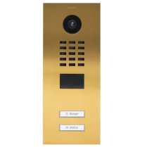 Doorbird D2102V US4P Video Box Ethernet Two Buttons Gold PVD