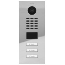 Doorbird D2103V US26 Video Box Ethernet Three Buttons Chrm