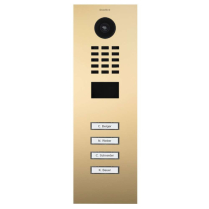 Doorbird D2104V US3 Video Box Ethernet Four Buttons Brass