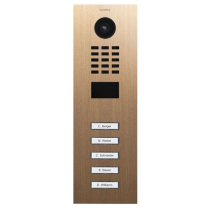 Doorbird D2105V US4 Video Box Ethernet Five Buttons Brass