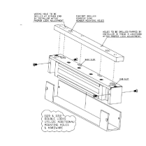 Dortronics 1184-10 Filler Plate Narrow Stop 1/2x1x12-1/2