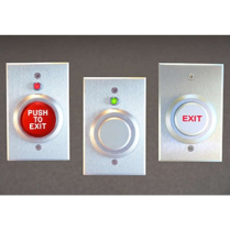 Dortronics W5287-P23DAXE1 Sgl Gng Btn 1-1/2 Alm Plte Ext Blk