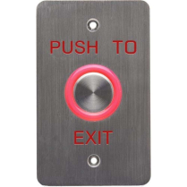 Dynalock 6610E Halo-Lit Pushbutton "Push To Exit" Rex