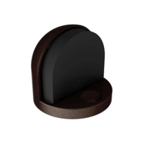Hager 242F-US19 Concave Wall Stop Flat Black Coated