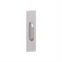 Hager 33E416-32D Pull Plate 4in x 16in Stainless Steel 6in
