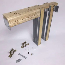 Hager 9630CS-84-2x6 84in 150Lb 2x4 Commercial Pocket Dr Kit