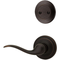 Kwikset 606TNL 11P Rca Tustin Lever RH Venetian Bronze Inactive Int