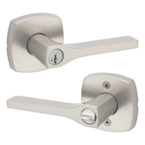 Kwikset 740TPLMDT15SMTCPK4 Midtown Lever Tripoli 15 Nickel