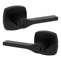 Kwikset 740TPLMDT514SMT6ALRCS Midtown Lever Entry Black