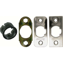 81844 26/26D DEADLATCH KIT CHROME w-SQUARE FACEPLATE