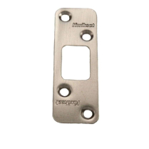 Kwikset 83223 US15 Deadbolt Strike Satin Nickel Round Corner