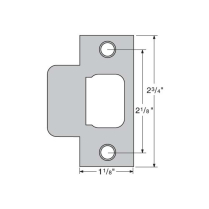 Kwikset 84632 Deadbolt &ldquo;T&rdquo; Strike Plate for Kwikset Deadbolt
