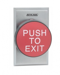 Schlage Electronics 623RD-EX-NS 1-5/8" Mushroom Button