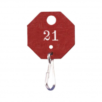 Lund 507-C-NUM 3/64" Plastic Colored Tags Numbered