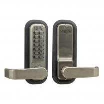 LockeyUSA 2835SN Keyless Knob Lock Passage Satin Nickel