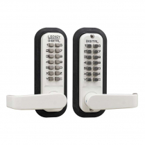 LockeyUSA 2835WHDC Keyless Knob Lock Passage White