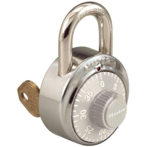Master Lock 1525GRY-V629 Combination Padlock w/ Key Override