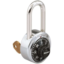 Master Lock 1525LF-V629 Combination Padlock w/ Key Override
