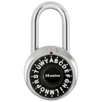 Master Lock 1573LF 1-1/2” Letter Black Dial Combination Padlock