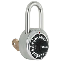 Master Lock 1585LF Letter Black Dial Combination Padlock for Lockers